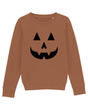 🎃 KINDERMEER Halloween-Sweatshirt schwarzer Druck – kleiner Grusel, große Gemütlichkeit!