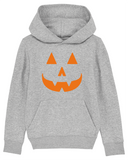 🎃 KINDERMEER Halloween-Hoodie orangenem Druck – kleiner Grusel, große Gemütlichkeit!