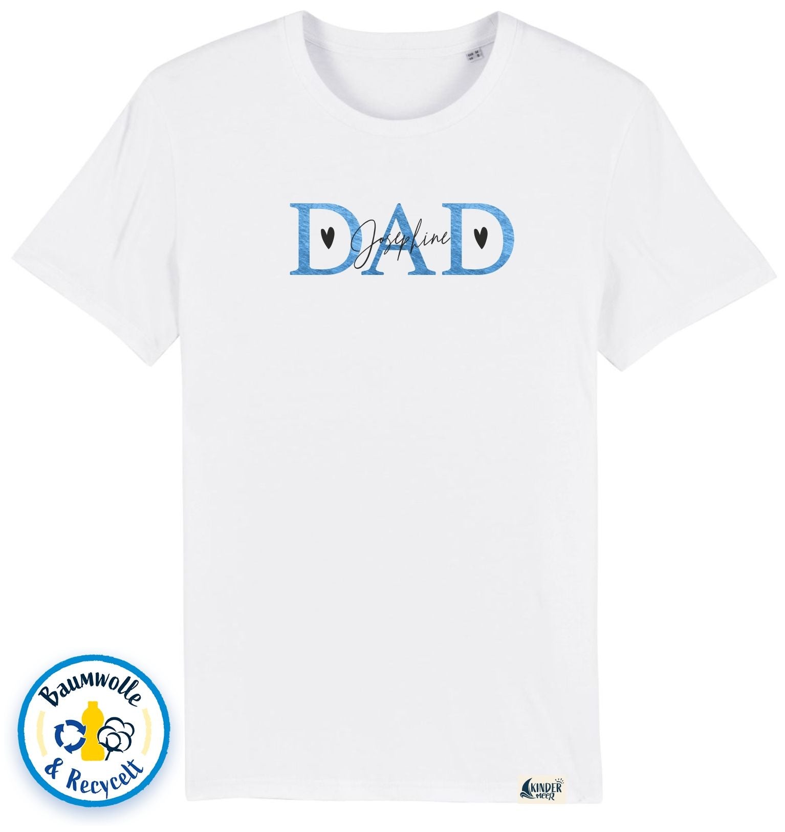Shirt weiss Dad-Personalisiert